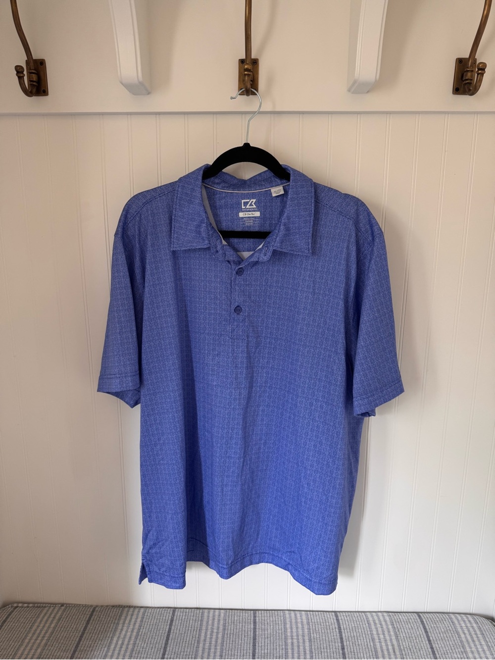 Like New Cutter & Buck Men's Blue Short Sleeve Polo Shirt size XL